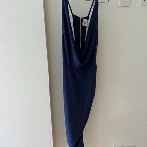 Blue Jersey Bodycon Dress